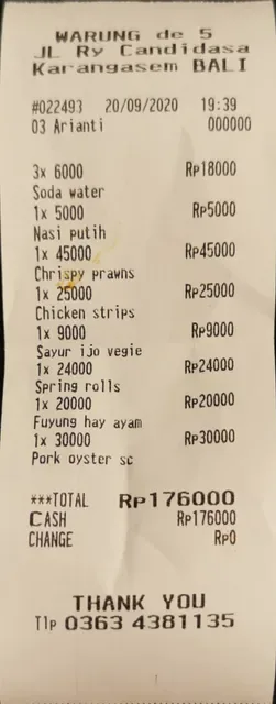 Warung makan de 5