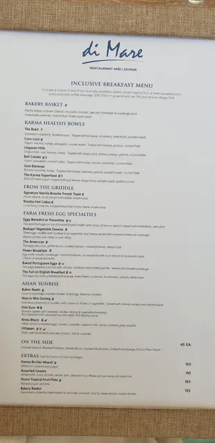 di Mare Restaurant - Karma Kandara