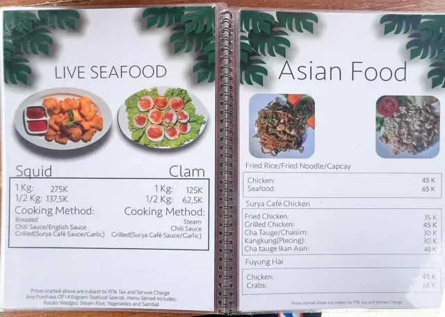 Surya Cafe Grill Seafood specialities Tanjung Benoa