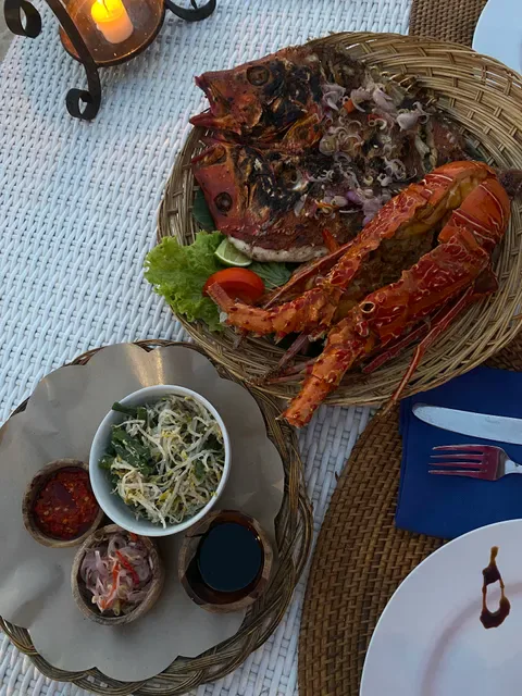 Bawang Merah Beachfront Restaurant, Jimbaran Bay Seafood