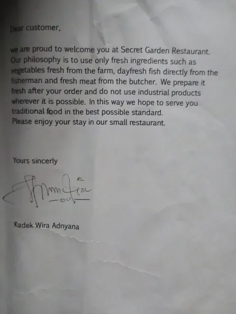 Secret Garden Restaurant